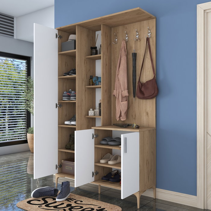Hanah Home Recibidor EA109 - 2695 Nogal y Blanco
